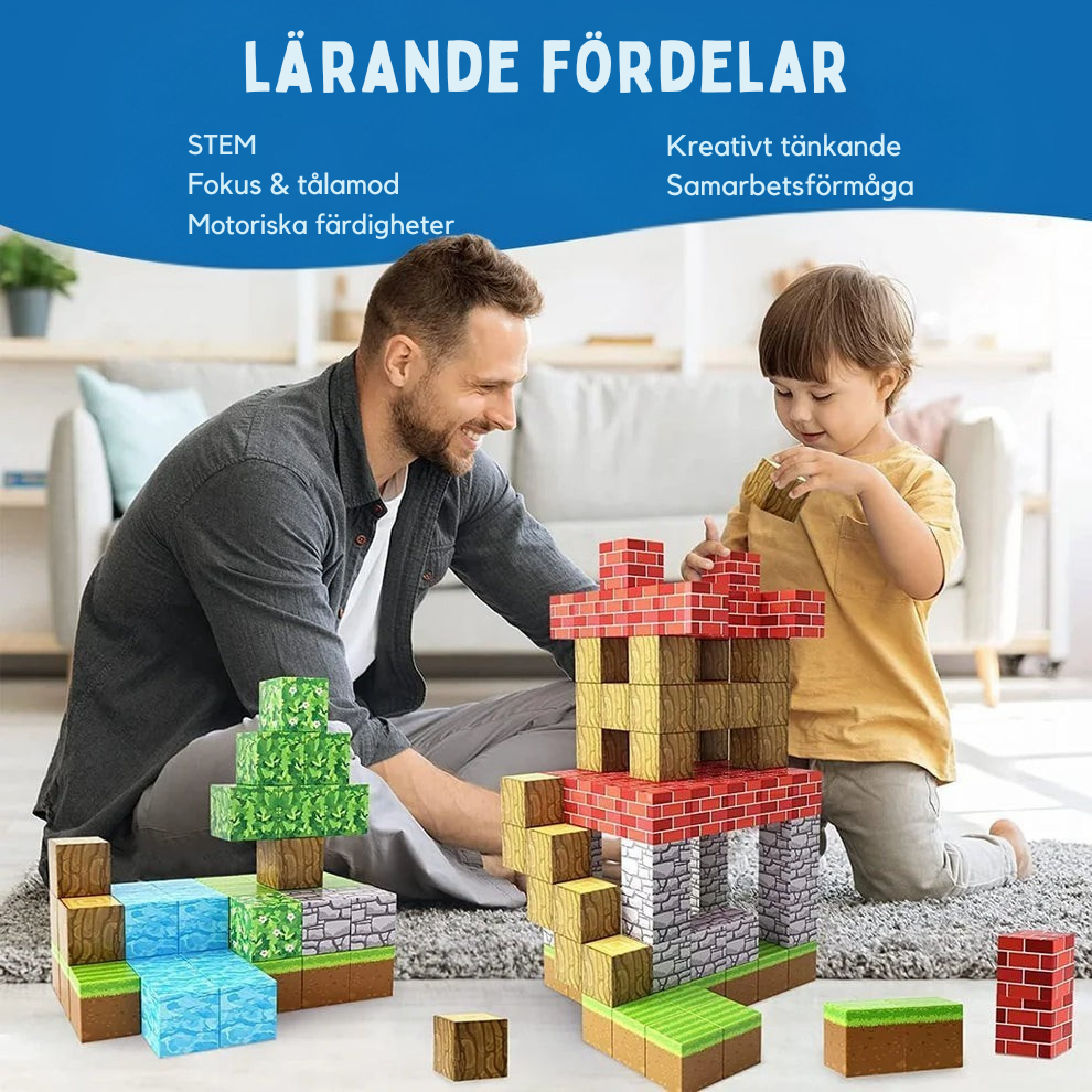 Kreativo™ Magnetiska Byggklossar